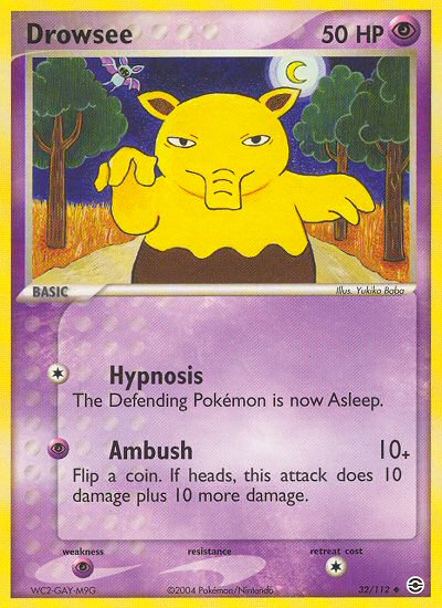 Drowzee (32/112) [EX: FireRed & LeafGreen] | Good Games Morley