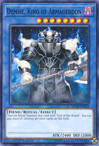 Demise, King of Armageddon [MP18-EN232] Common | Good Games Morley