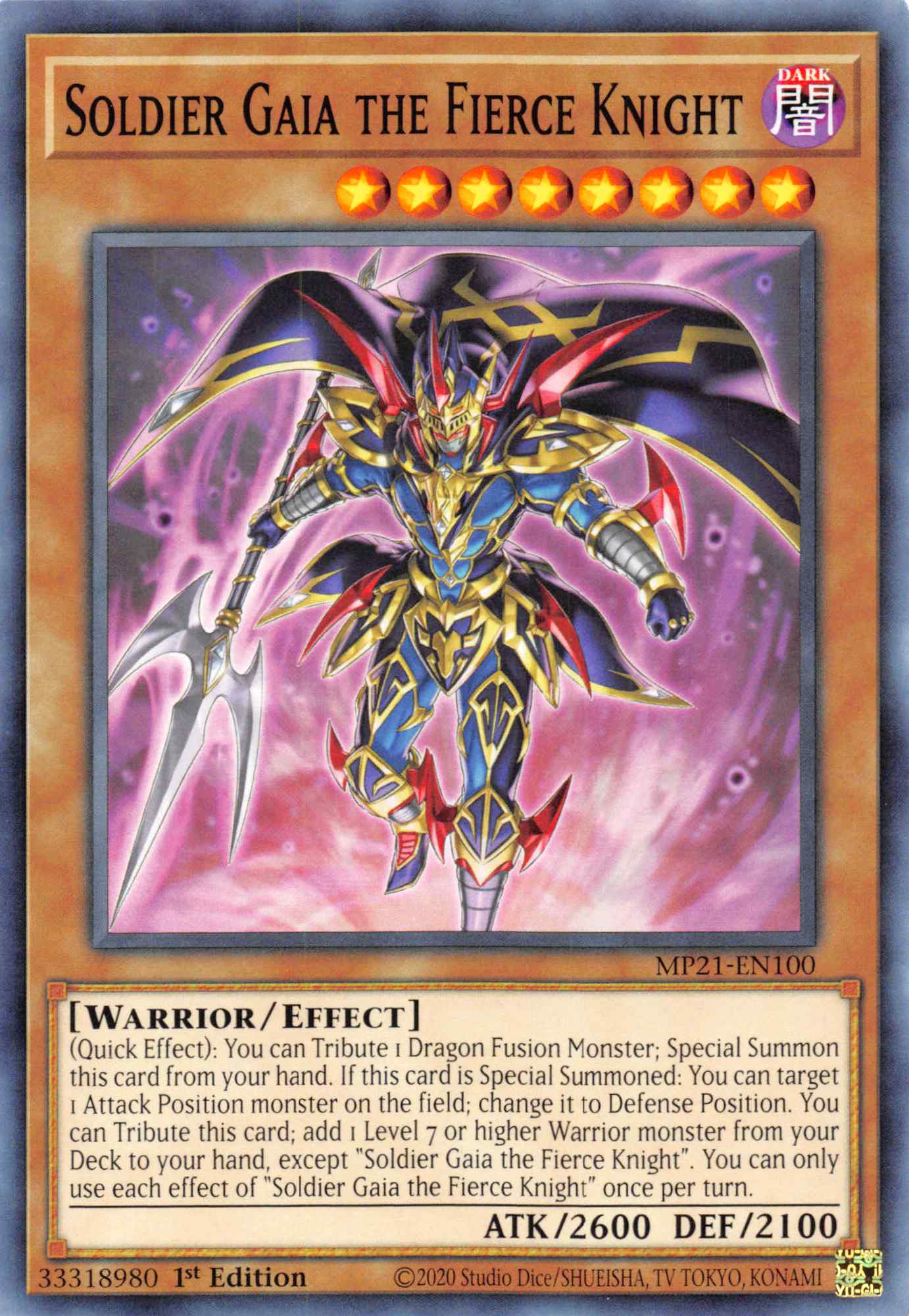 Soldier Gaia The Fierce Knight [MP21-EN100] Common | Good Games Morley