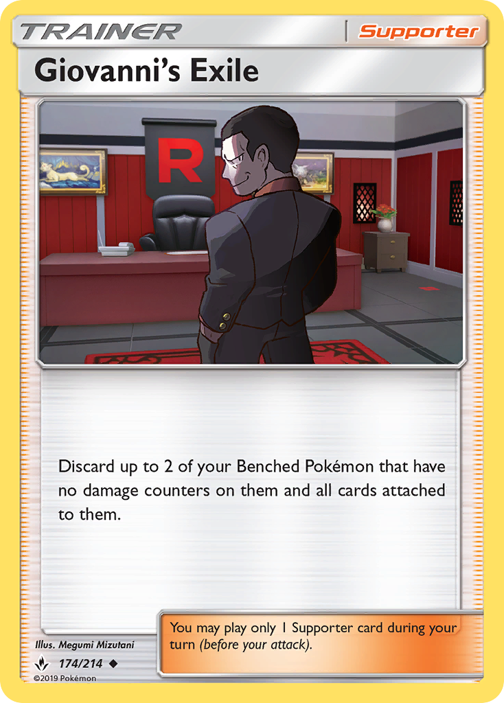 Giovanni's Exile (174/214) [Sun & Moon: Unbroken Bonds] | Good Games Morley