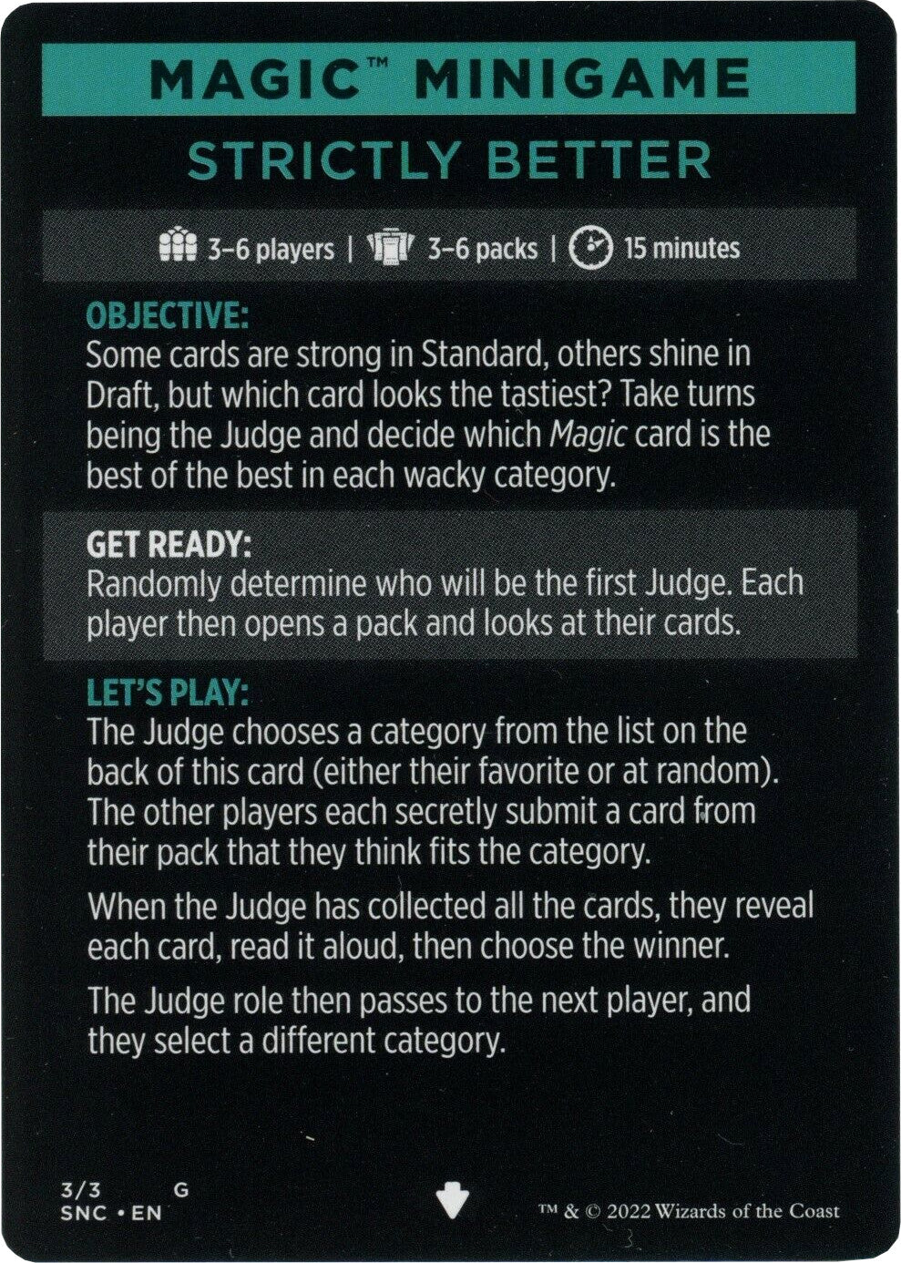 Strictly Better (Magic Minigame) [Streets of New Capenna Minigame] | Good Games Morley