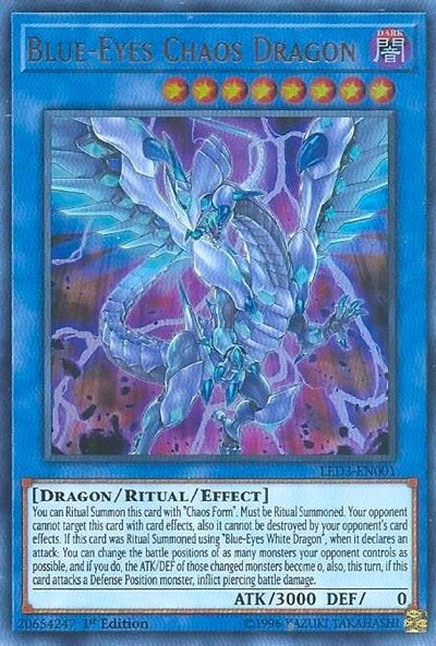 Blue-Eyes Chaos Dragon [LED3-EN001] Ultra Rare | Good Games Morley