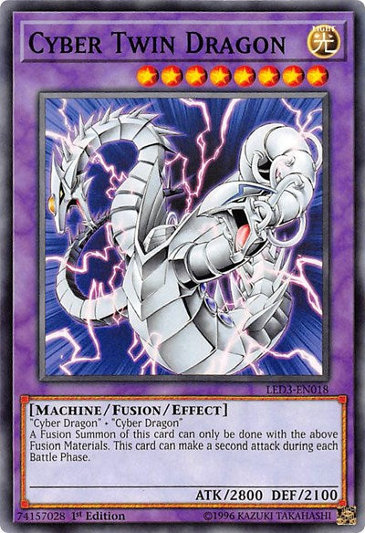 Cyber Twin Dragon [LED3-EN018] Common | Good Games Morley