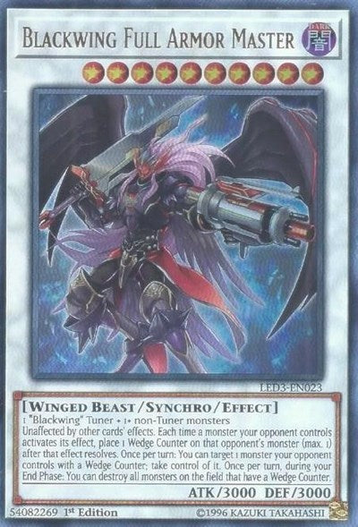 Blackwing Full Armor Master [LED3-EN023] Ultra Rare | Good Games Morley