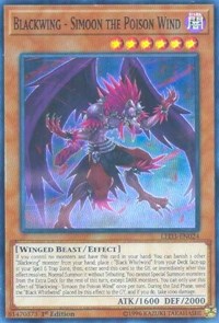 Blackwing - Simoon the Poison Wind [LED3-EN024] Super Rare | Good Games Morley