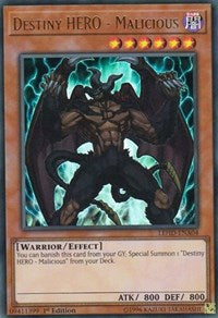 Destiny HERO - Malicious (UR) [LEHD-ENA04] Ultra Rare | Good Games Morley