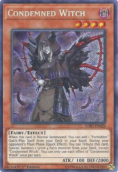 Condemned Witch [SOFU-EN028] Secret Rare | Good Games Morley