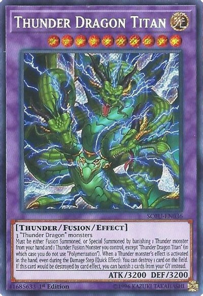 Thunder Dragon Titan [SOFU-EN036] Secret Rare | Good Games Morley
