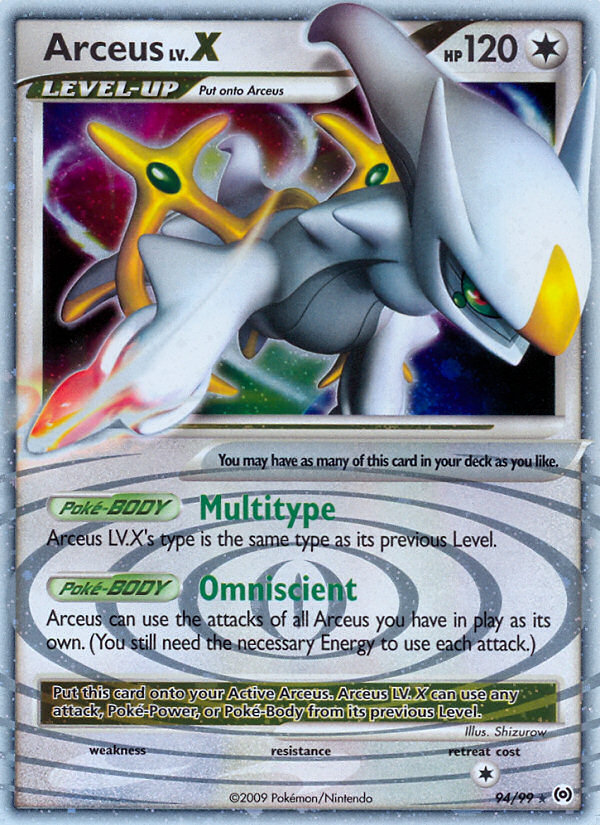 Arceus LV.X (94/99) [Platinum: Arceus] | Good Games Morley