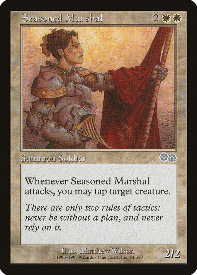 Seasoned Marshal [Urza's Saga] | Good Games Morley