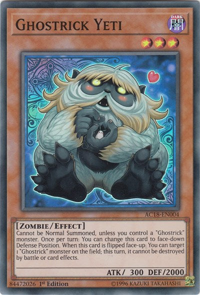 Ghostrick Yeti [AC18-EN004] Super Rare | Good Games Morley
