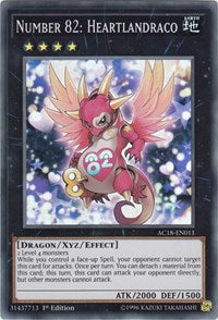 Number 82: Heartlandraco [AC18-EN011] Super Rare | Good Games Morley
