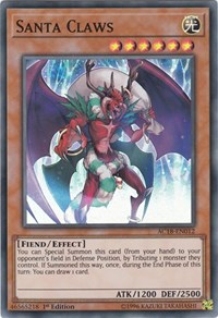 Santa Claws [AC18-EN012] Super Rare | Good Games Morley