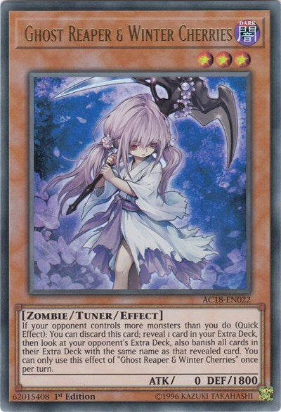 Ghost Reaper & Winter Cherries [AC18-EN022] Ultra Rare | Good Games Morley