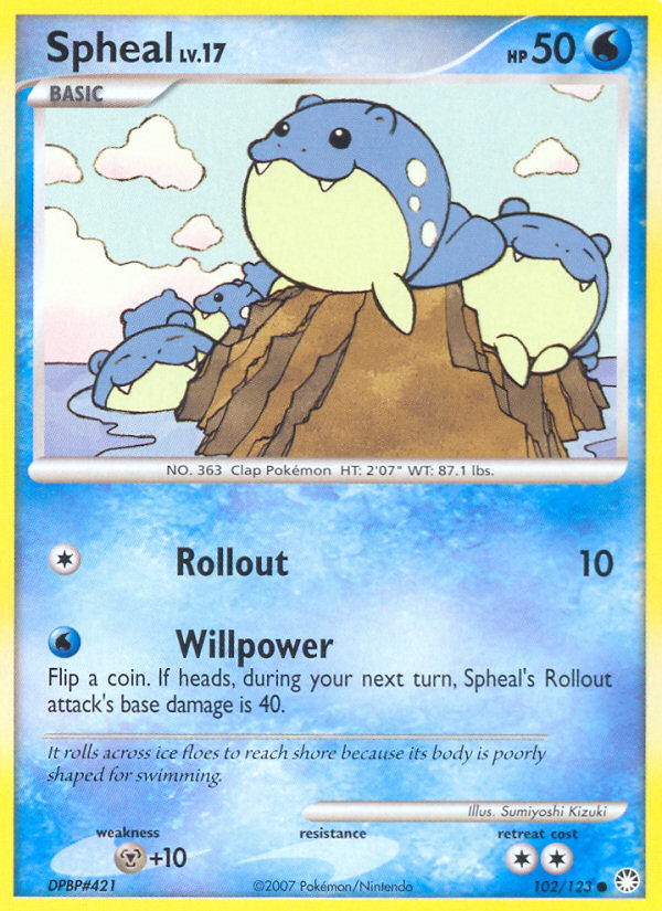 Spheal (102/123) [Diamond & Pearl: Mysterious Treasures] | Good Games Morley