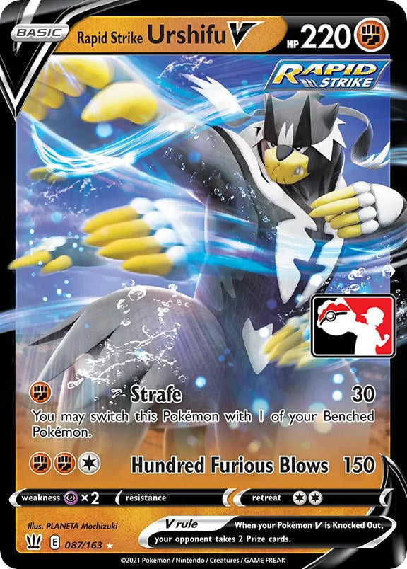 Rapid Strike Urshifu V (087/163) [Prize Pack Series One] | Good Games Morley