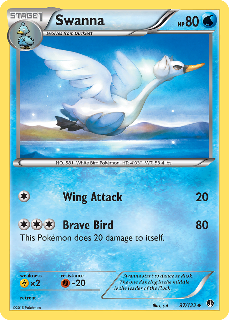 Swanna (37/122) [XY: BREAKpoint] | Good Games Morley
