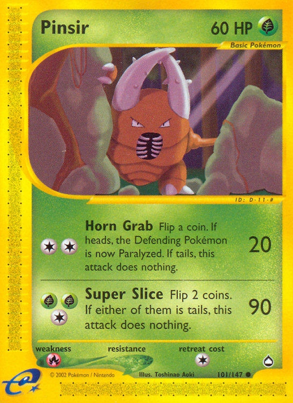 Pinsir (101/147) [Aquapolis] | Good Games Morley