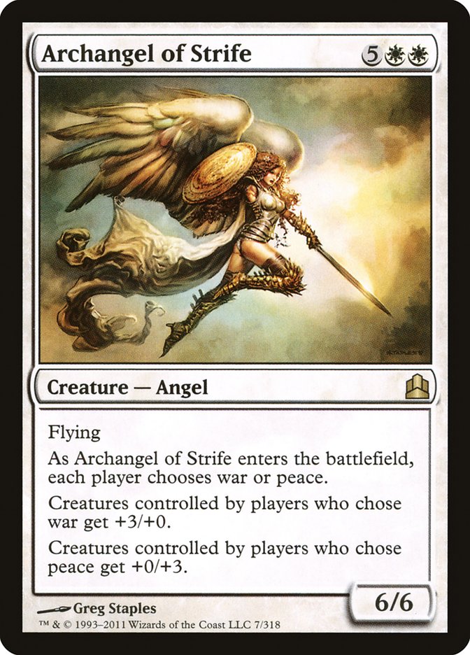 Archangel of Strife [Commander 2011] | Good Games Morley