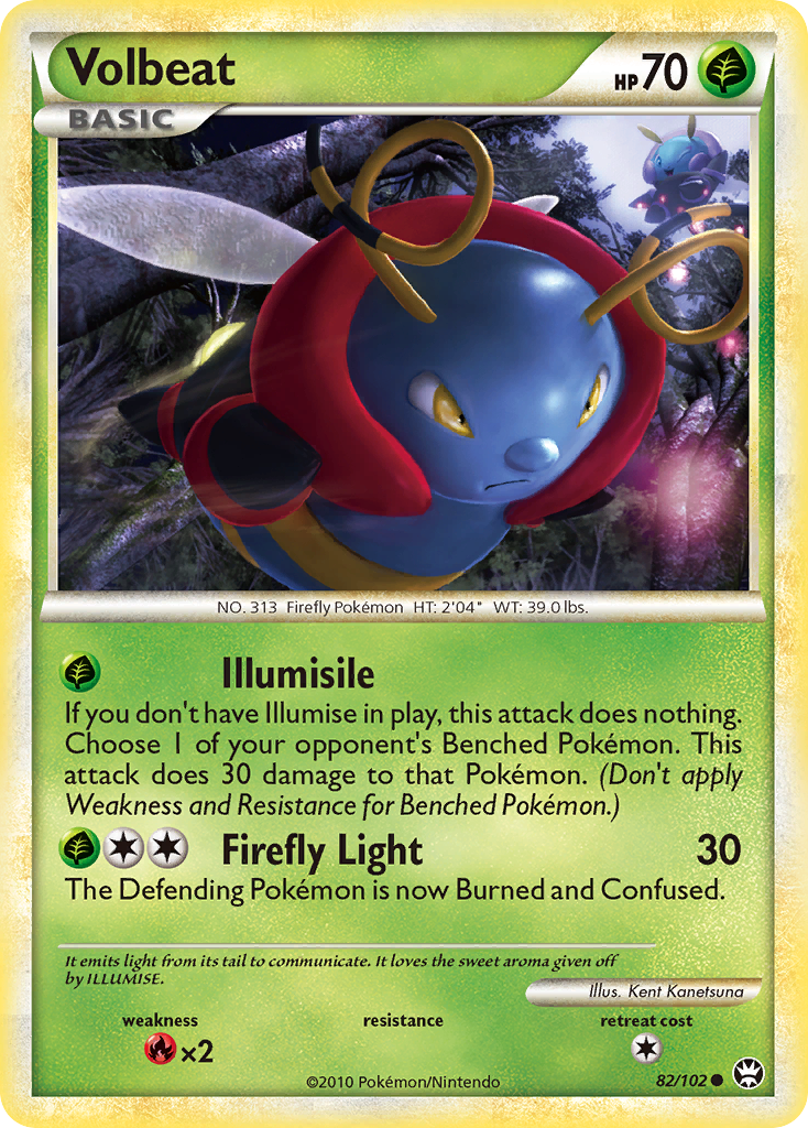 Volbeat (82/102) [HeartGold & SoulSilver: Triumphant] | Good Games Morley