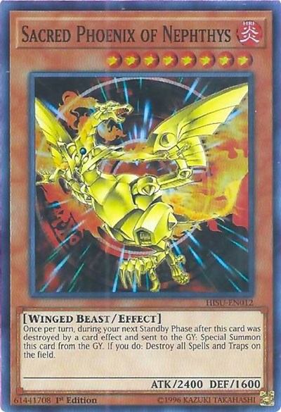 Sacred Phoenix of Nephthys [HISU-EN012] Super Rare | Good Games Morley