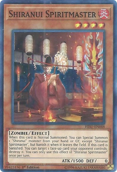 Shiranui Spiritmaster [HISU-EN048] Super Rare | Good Games Morley