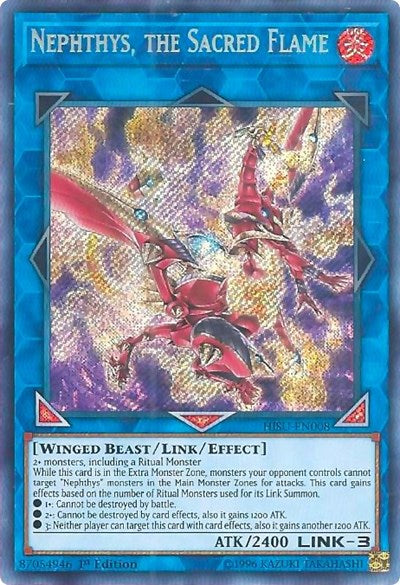 Nephthys, the Sacred Flame [HISU-EN008] Secret Rare | Good Games Morley