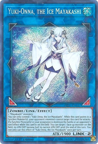 Yuki-Onna, the Ice Mayakashi [HISU-EN037] Secret Rare | Good Games Morley