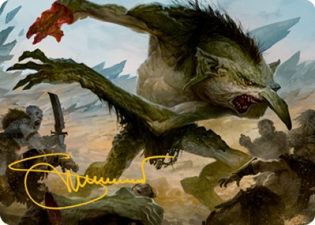 Troll Art Card (Gold-Stamped Signature) [Dungeons & Dragons: Adventures in the Forgotten Realms Art Series] | Good Games Morley