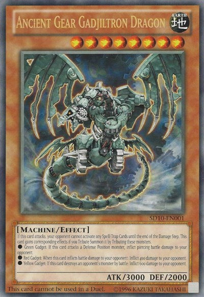 Ancient Gear Gadjiltron Dragon (Oversized) (Machine Madness) [SD10-EN001] Promo | Good Games Morley