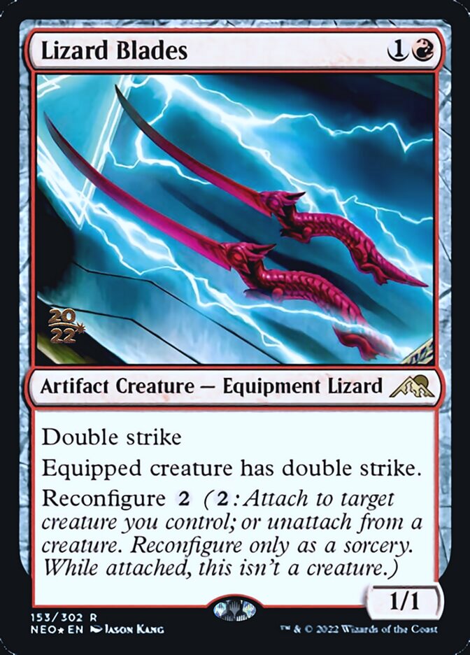 Lizard Blades [Kamigawa: Neon Dynasty Prerelease Promos] | Good Games Morley