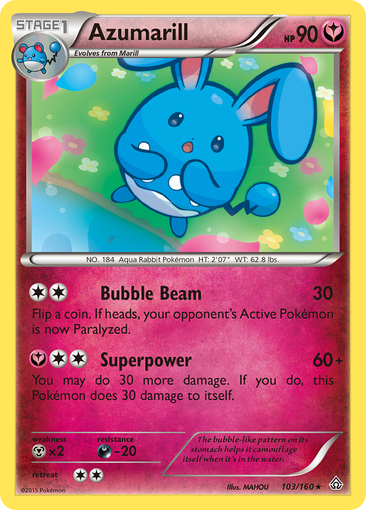 Azumarill (103/160) [XY: Primal Clash] | Good Games Morley