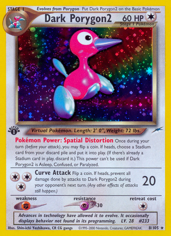 Dark Porygon2 (8/105) [Neo Destiny 1st Edition] | Good Games Morley