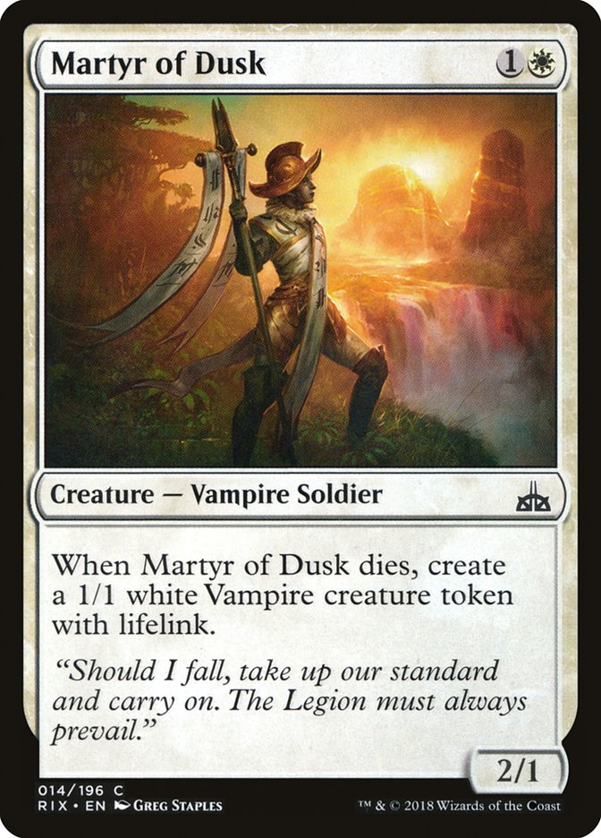 Martyr of Dusk [Rivals of Ixalan] | Good Games Morley