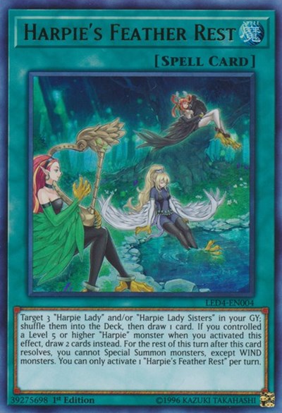 Harpie's Feather Rest [LED4-EN004] Ultra Rare | Good Games Morley