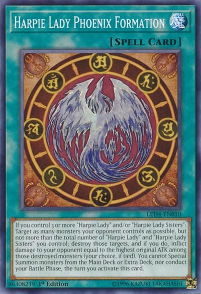 Harpie Lady Phoenix Formation [LED4-EN010] Common | Good Games Morley