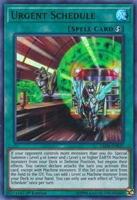 Urgent Schedule [LED4-EN037] Ultra Rare | Good Games Morley