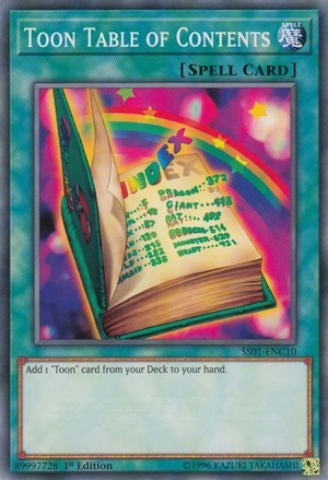 Toon Table of Contents [SS01-ENC10] Common | Good Games Morley