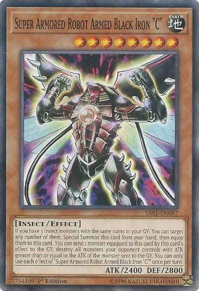 Super Armored Robot Armed Black Iron "C" [SAST-EN097] Common | Good Games Morley