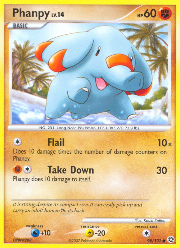 Phanpy (98/132) [Diamond & Pearl: Secret Wonders] | Good Games Morley