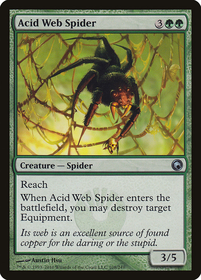 Acid Web Spider [Scars of Mirrodin] | Good Games Morley