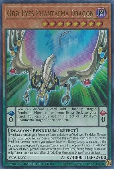 Odd-Eyes Phantasma Dragon [YA05-EN001] Ultra Rare | Good Games Morley