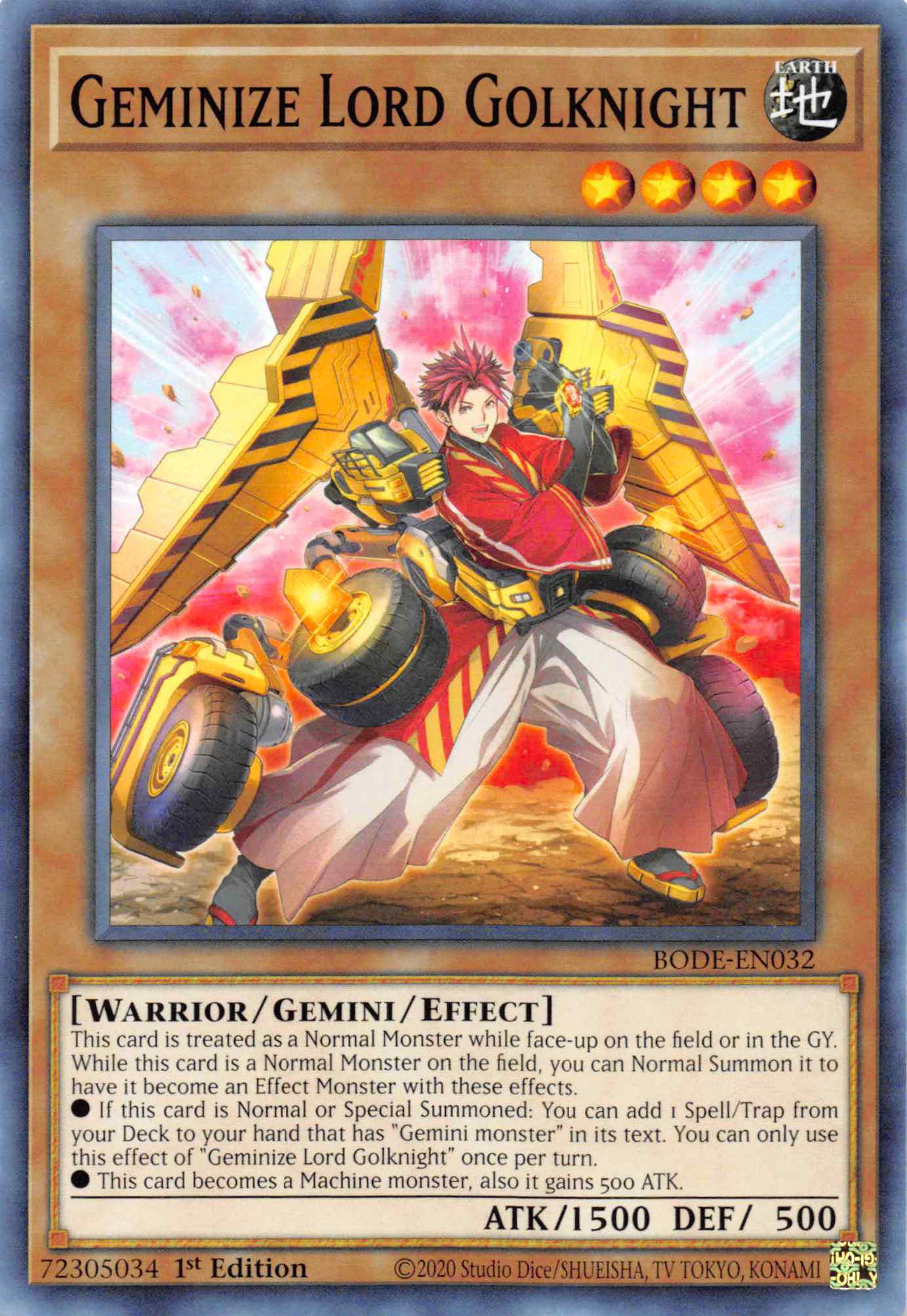 Geminize Lord Golknight [BODE-EN032] Common | Good Games Morley