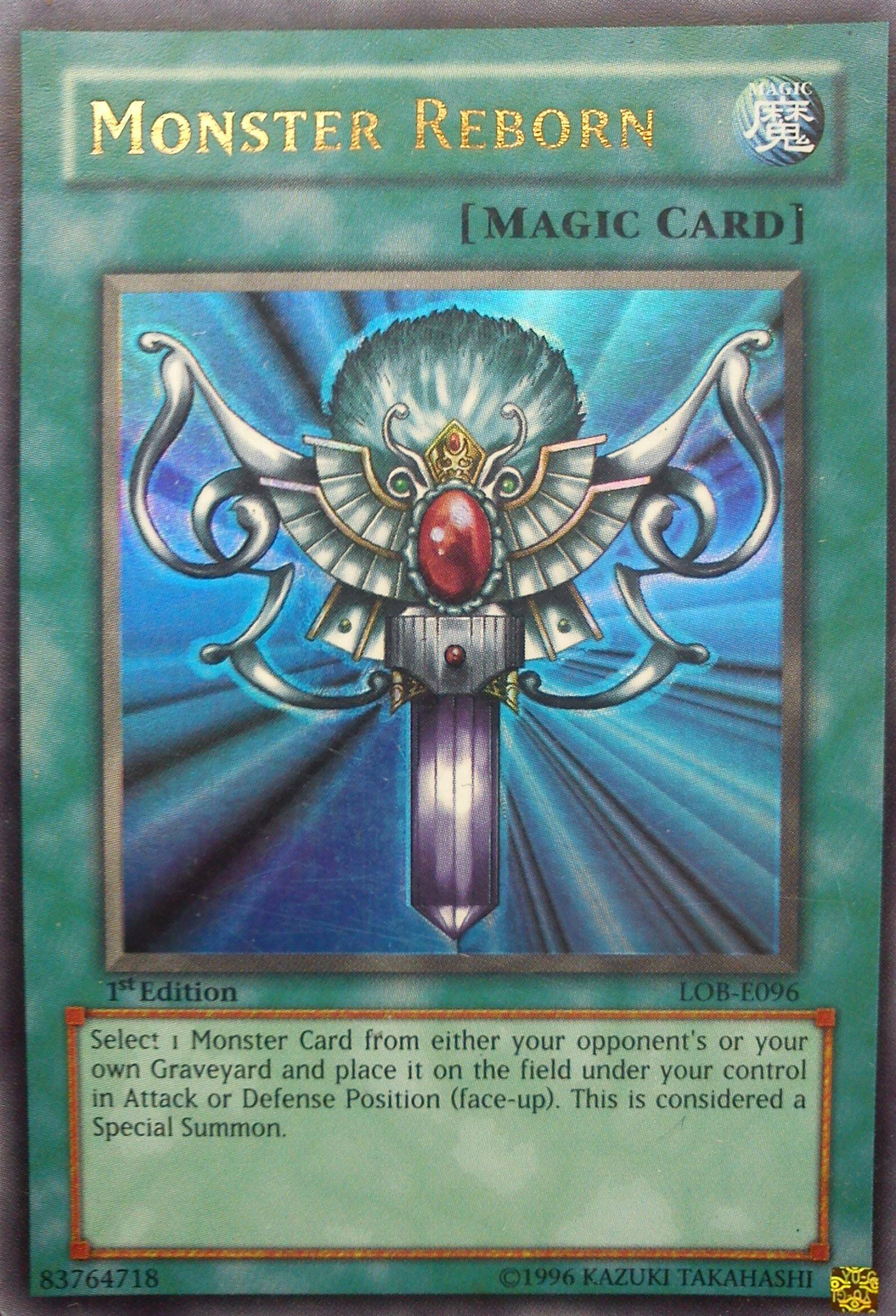 Monster Reborn [LOB-E096] Ultra Rare | Good Games Morley