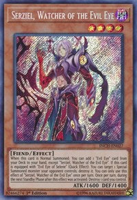 Serziel, Watcher of the Evil Eye [INCH-EN027] Secret Rare | Good Games Morley