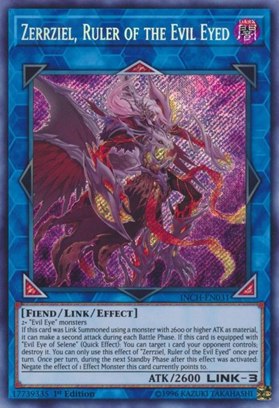 Zerrziel, Ruler of the Evil Eyed [INCH-EN031] Secret Rare | Good Games Morley