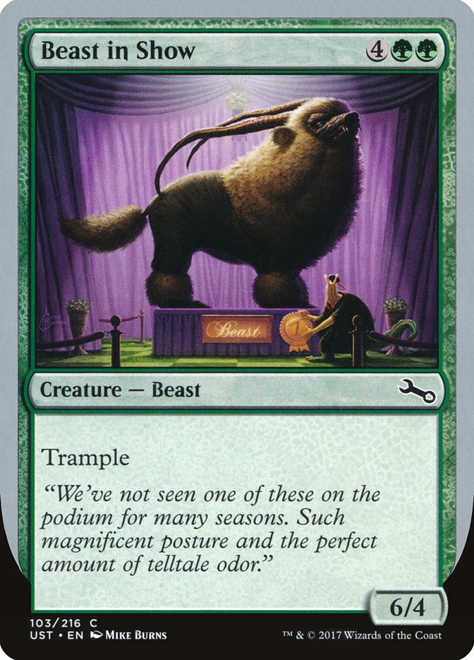 Beast in Show ("We've not seen one...") [Unstable] | Good Games Morley