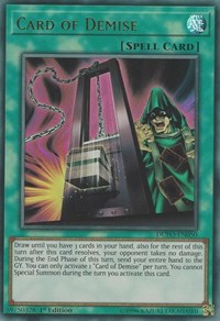 Card of Demise [DUPO-EN050] Ultra Rare | Good Games Morley