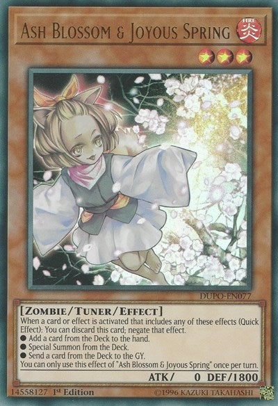 Ash Blossom & Joyous Spring [DUPO-EN077] Ultra Rare | Good Games Morley