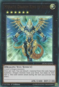Hieratic Dragon King of Atum [DUPO-EN092] Ultra Rare | Good Games Morley